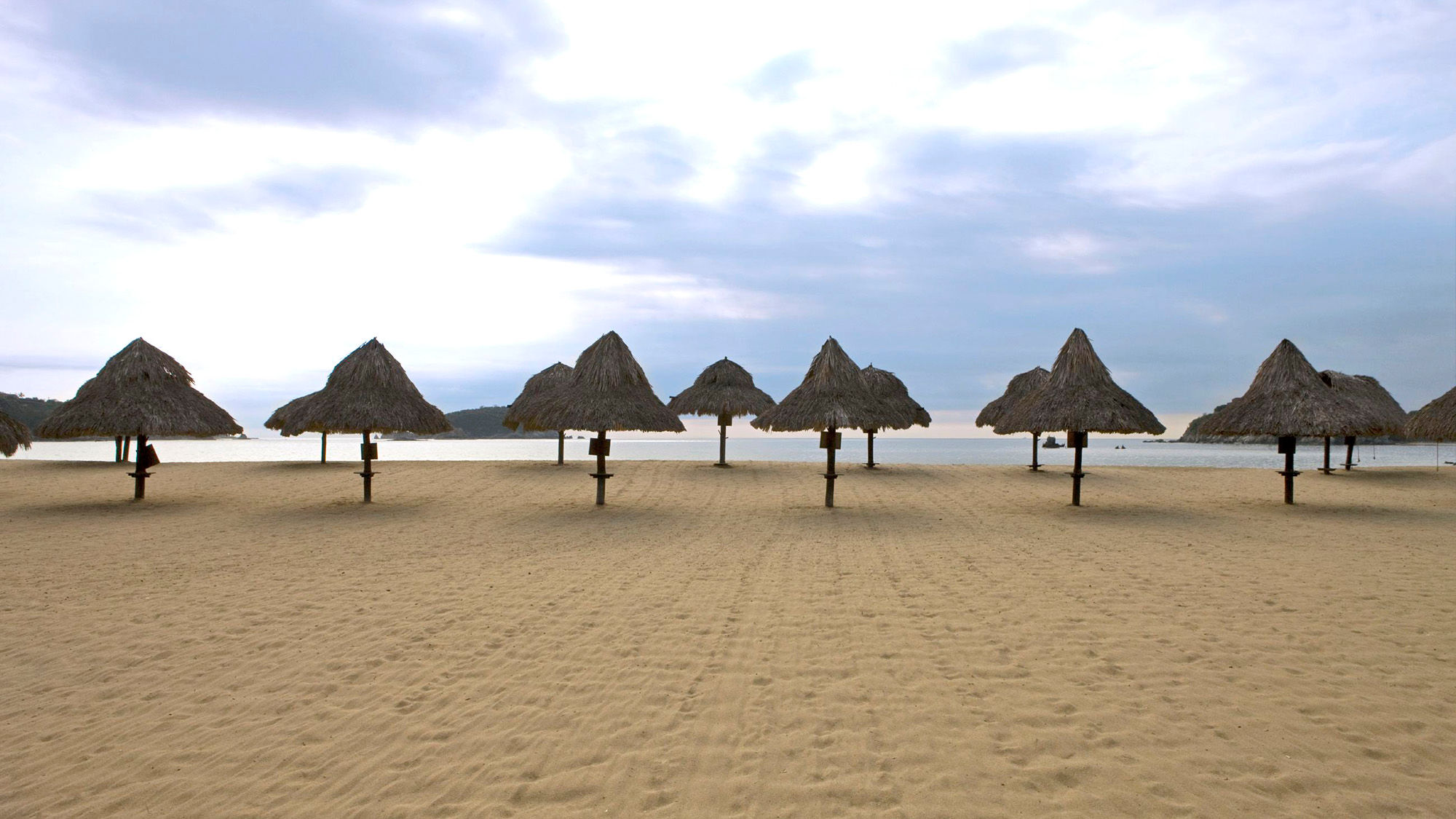 A beach in Huatulco, Mexico.