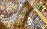The Vank Cathedral in Esfahan's historical Armenian neighborhood, a testament to the city's multicultural roots.