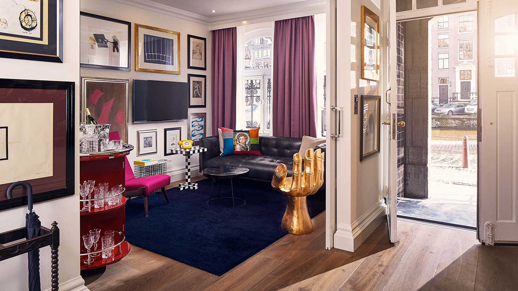 he Art Collector's Suite at Amsterdam’s Pulitzer Hotel.