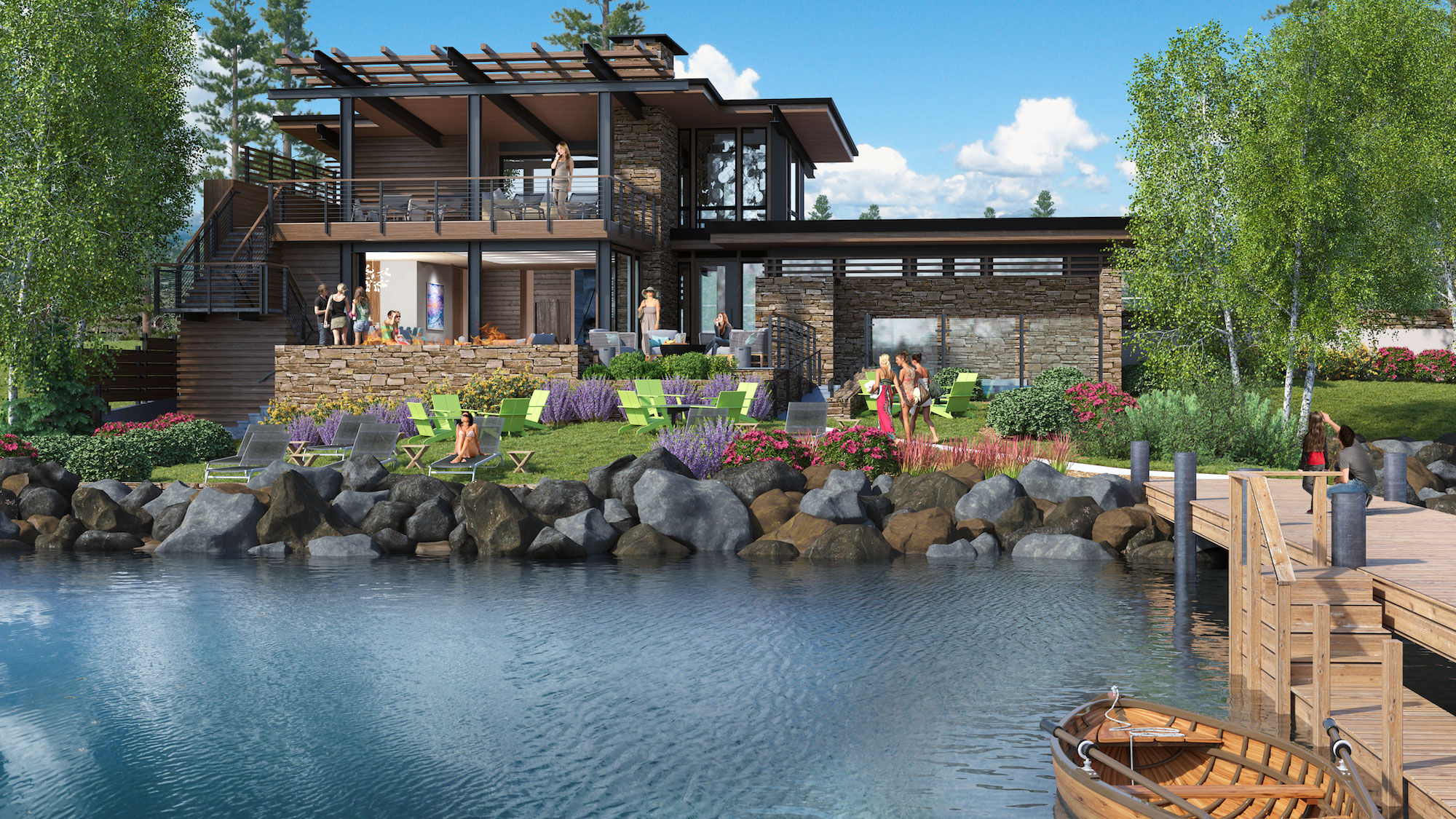 Ritz-Carlton Lake Tahoe building lakeside club
