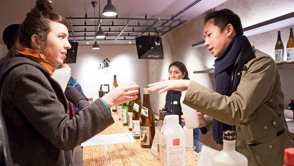 Tasting sake and shochu at Hakkaisan Brewery in Niigata prefecture. Tasting sake and shochu at Hakkaisan Brewery in Niigata prefecture.