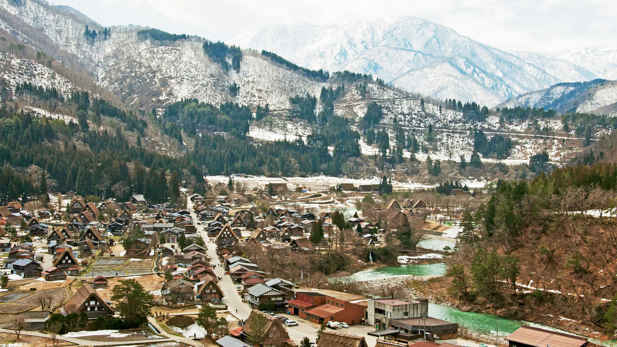 The village of Shirakawa-go, a Unesco World Heritage Site, is known for its doburoku, a type of sake moonshine.