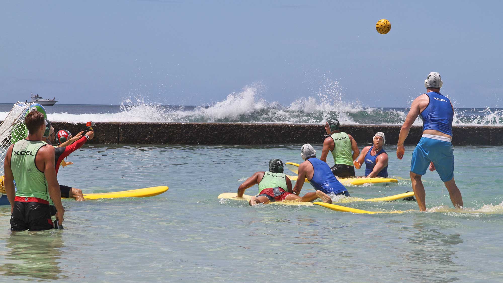 Duke's OceanFest celebrates the birth of Hawaii's most famous waterman, Duke Kahanamoku, with events such as surfboard waterpolo.