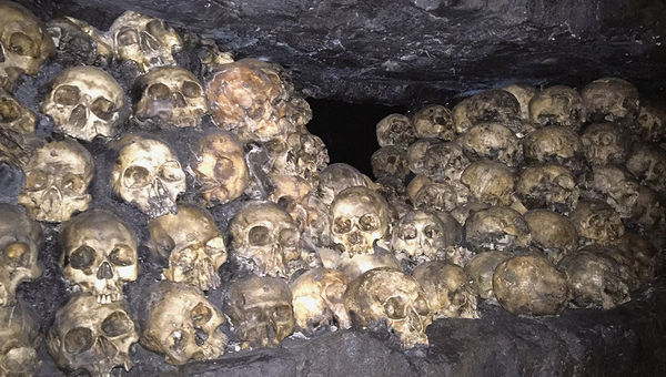 Skulls in the queue for the "Skull Island" ride. Skulls in the queue for the "Skull Island" ride.