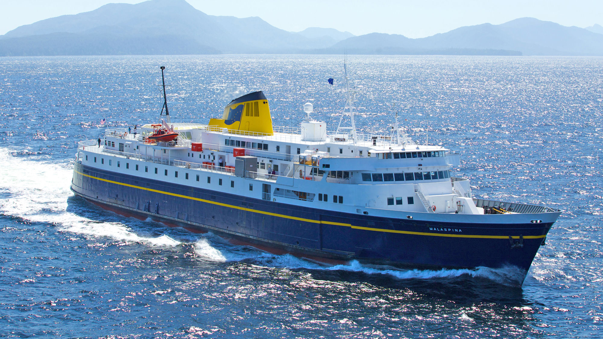 The Alaska Marine Highway System provides ferry service from Bellingham, Wash., to Dutch Harbor in the Aleutian Islands.