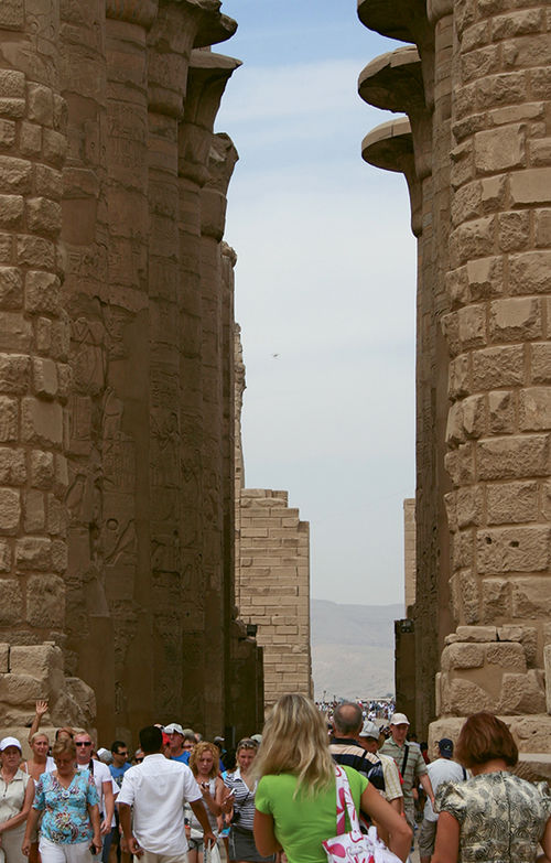 Prior to the political upheaval in Egypt, sites such as the Temple of Karnak overflowed with tourists; foreign tourism dropped from a peak of 14 million in 2010 to under 10 million last year.