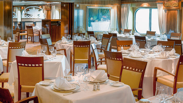The refreshed Britannia Club restaurant.