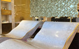 Among the amenities in the Regent Suite is an in-suite spa with two heated ceramic loungers.