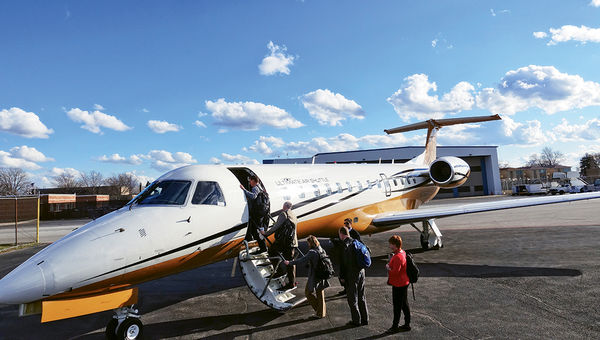 Scheduled charter Ultimate Air Shuttle has 60 roundtrip flights a week from its hub in Lunken Field in Cincinnati. Its passengers can avoid Transportation Security Administration hassles.