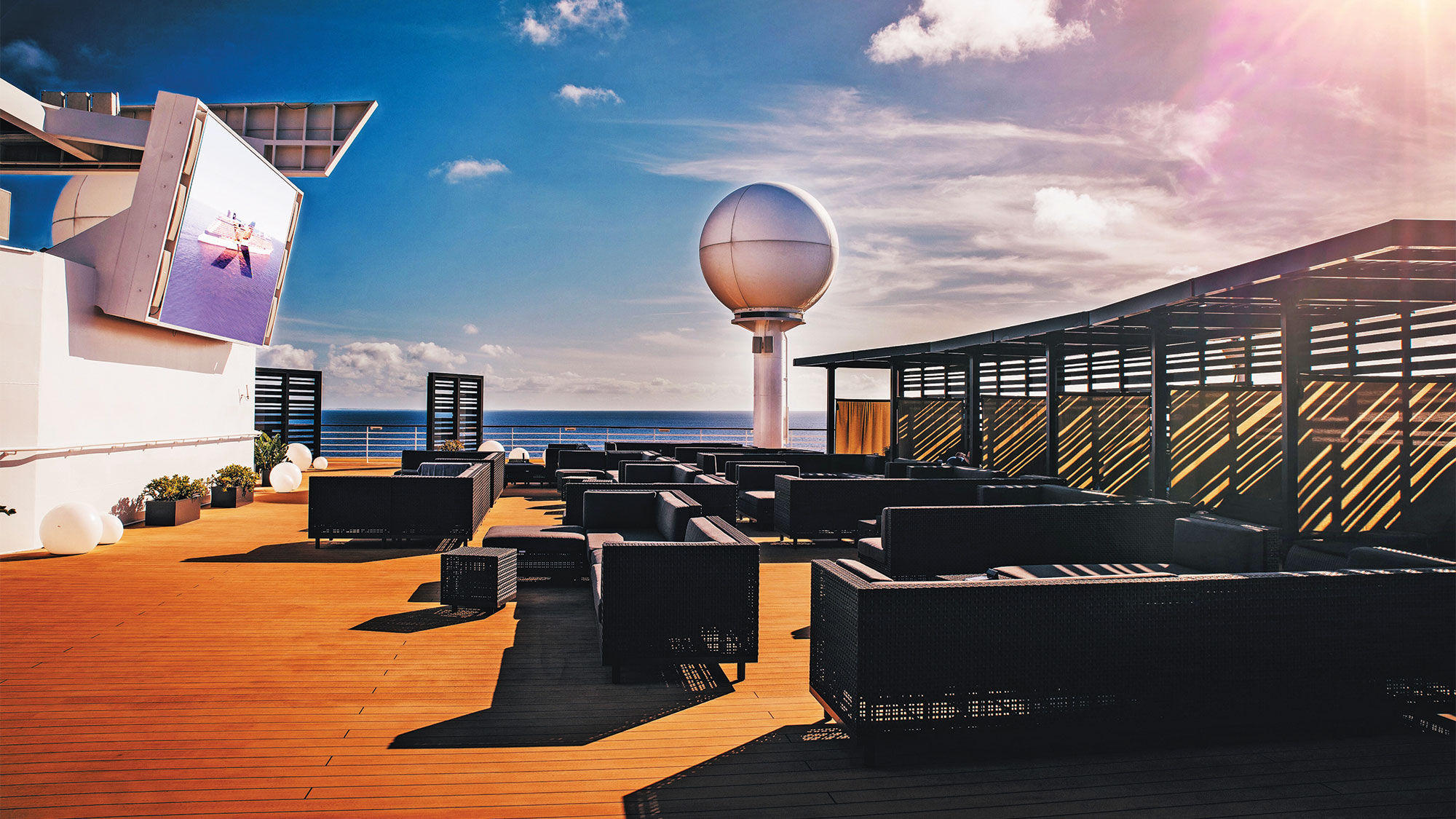 Food and film pairings at the Rooftop Terrace on Celebrity’s Millennium-class ships is part of the line’s Celebrity Distinction program.