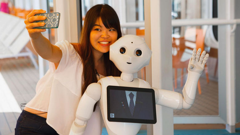 Pepper, an interactive robot, comes aboard Costa ship