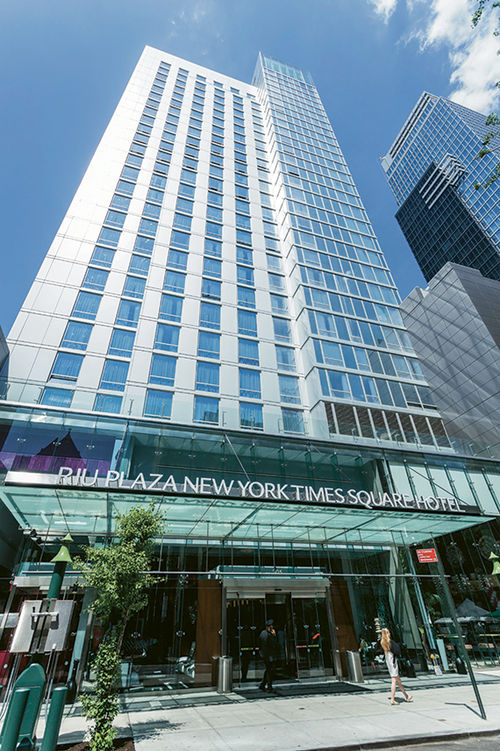 The 647-room Riu Plaza New York Times Square was developed at a cost of $310 million. The 647-room Riu Plaza New York Times Square was developed at a cost of $310 million.