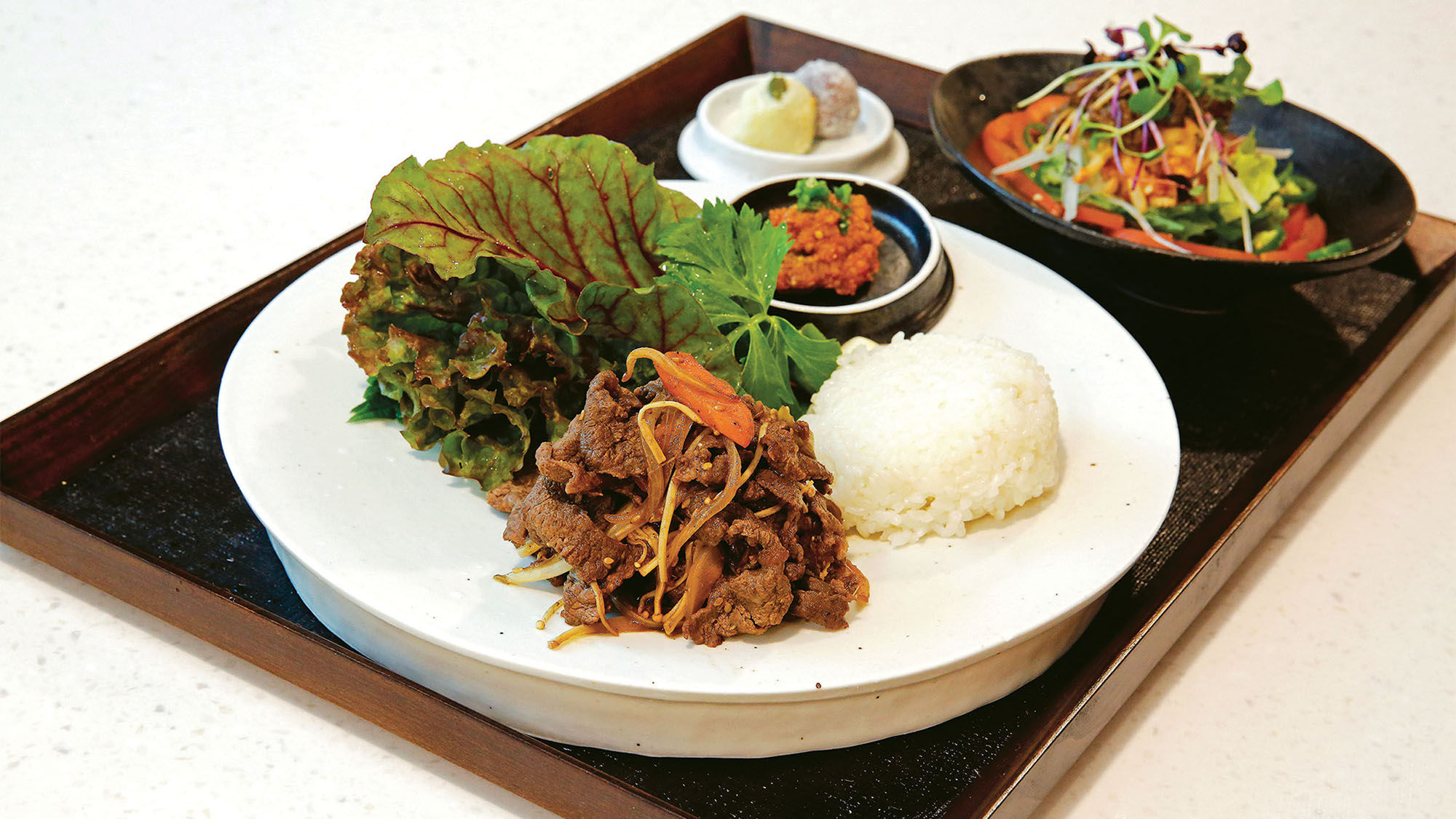 On the K-Style Hub’s third and fourth floors, visitors can learn about traditional Korean foods and take cooking lessons.