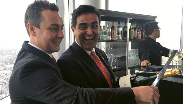 Gabriel Constantin, left, the Washington property’s hotel manager, and Daniel Mahdavian, director of food and beverage. Gabriel Constantin, left, the Washington property’s hotel manager, and Daniel Mahdavian, director of food and beverage.