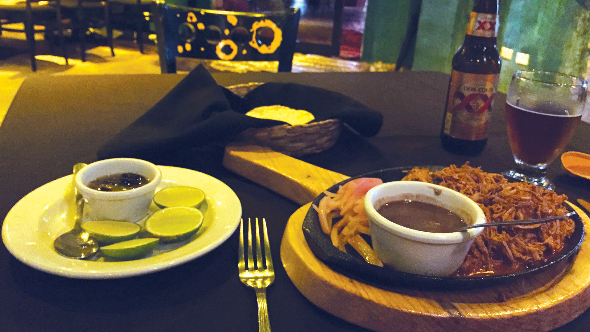 Cochinita pibil is one of the signature dishes of the Yucatan Peninsula.