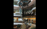 A metal and wire sculpture of the prow of a Viking ship dominates the atrium.