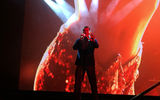 A performer sings the Peggy Lee hit "Fever" in a show on Empress of the Seas.