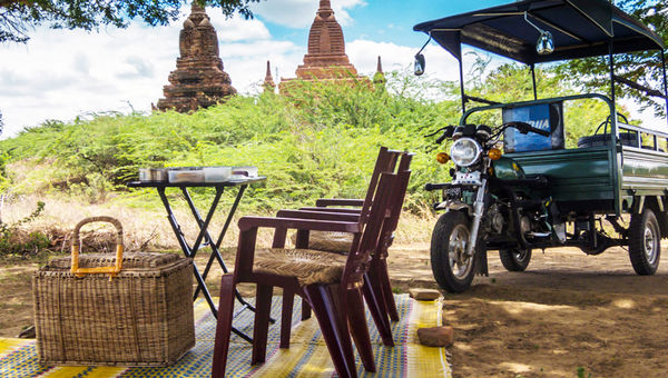 A picnic in Myanmar organized by Bangkok-based tour operator Smiling Albino. A picnic in Myanmar organized by Bangkok-based tour operator Smiling Albino.