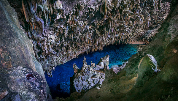 The Gruta do Lago Azul (Blue Lake Cave) in Bonito. The Gruta do Lago Azul (Blue Lake Cave) in Bonito.