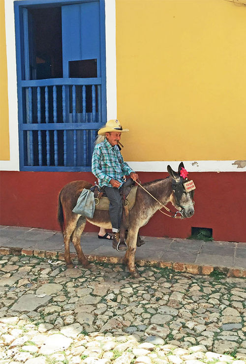 A local man poses for a picture in Trinidad, the only inland excursion during the Celestyal Crystal’s Cuba cruise. A local man poses for a picture in Trinidad, the only inland excursion during the Celestyal Crystal’s Cuba cruise.