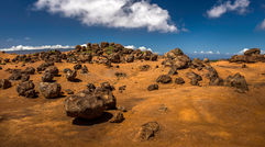 Award-winning photographer and Masters Series contributor Mark Edward Harris traveled to Lanai, nicknamed the Pineapple Isle for its former role as a pineapple plantation, to explore the slightly off-the-beaten-path island. While it doesn't boast the highest peak in the Hawaiian chain (Lana'ihale is 3,366 feet) nor is it the largest on any scale at 141 square miles, visitors will discover many fascinating sites worthy of exploration. Keahikawelo, also known as the Garden of the Gods, is located seven miles from Lanai City.