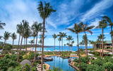 A view from the lobby of the Four Seasons Resort Lanai.