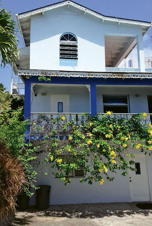 The Gingerbread Hill guesthouse on Montserrat offers views of the rain forest and sea.