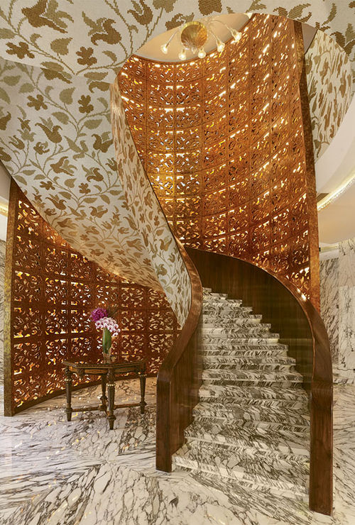 The reception area for the Reverie Saigon’s 12,900-square-foot spa; other facilities include an outdoor pool and 16 event spaces. The reception area for the Reverie Saigon’s 12,900-square-foot spa; other facilities include an outdoor pool and 16 event spaces.