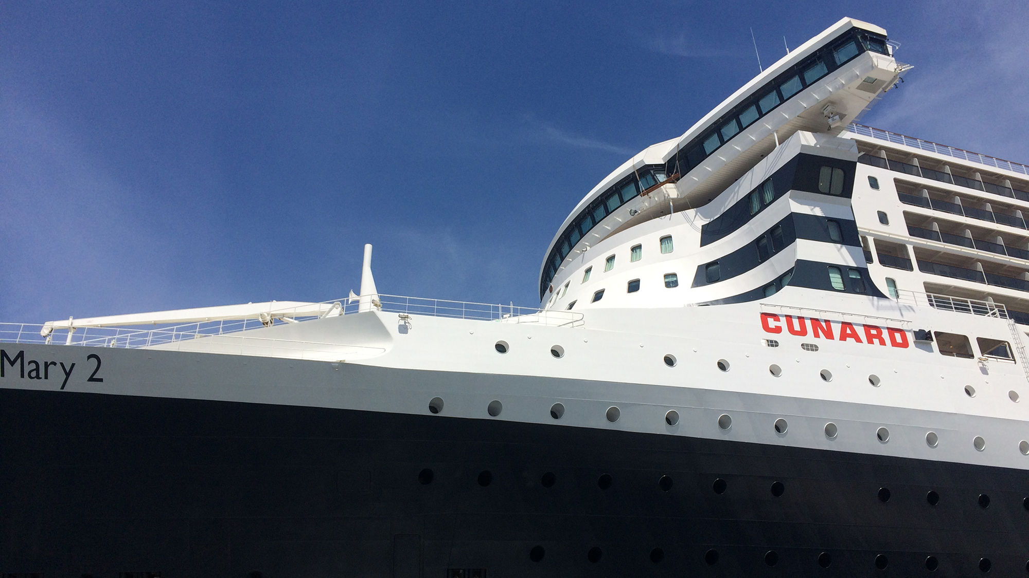 The Queen Mary 2 in New York after a $132 million refurbishment.