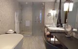 Every room at the Four Seasons Hotel New York Downtown has a large bathroom with a soaking tub.