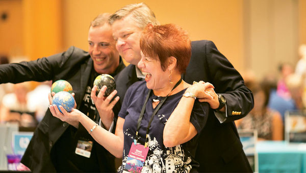 Eduardo Cartaya and Sean Simmons of G Adventures and Shari Kavalin of Elegant Escapes Travel kicked off their appointment with a selfie. Eduardo Cartaya and Sean Simmons of G Adventures and Shari Kavalin of Elegant Escapes Travel kicked off their appointment with a selfie.