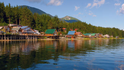 Tenakee Springs, reachable only by ferry or seaplane, is about 45 miles southwest of Juneau.