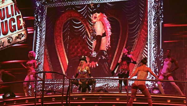 Dancers re-enact the “Lady Marmalade” video from the soundtrack of “Moulin Rouge.” Dancers re-enact the “Lady Marmalade” video from the soundtrack of “Moulin Rouge.”