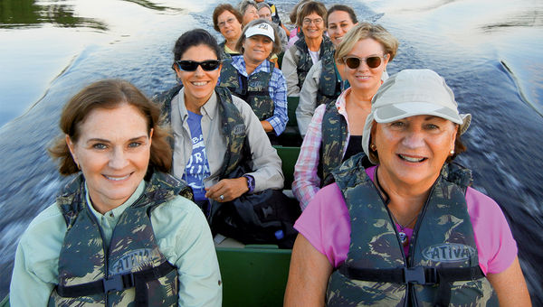 AdventureWomen’s “Wonders of Brazil” tour sails down the Rio Negro through the Amazon rain forest.