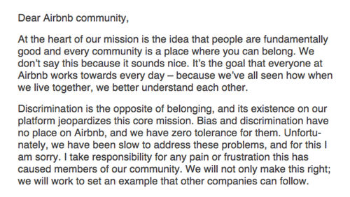 Airbnb CEO: We will make this right