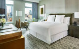 A guestroom at the Four Seasons Hotel New York Downtown, which is the hotelier's second property in the city.
