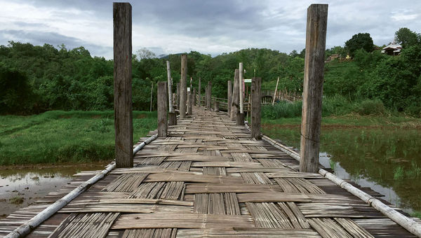 Su Tong Pae Bridge is the longest bamboo bridge in Thailand. Su Tong Pae Bridge is the longest bamboo bridge in Thailand.