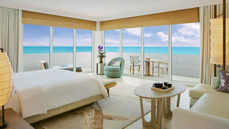 The Nobu Hotel Miami Beach opened inside a tower within the Eden Roc hotel in September. Pictured, a Zen Suite.