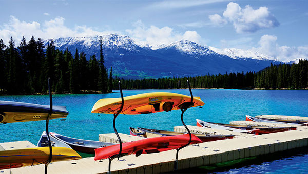 Lac Beauvert (French for “Beautiful Green Lake”) in Alberta’s Jasper National Park. Lac Beauvert (French for “Beautiful Green Lake”) in Alberta’s Jasper National Park.