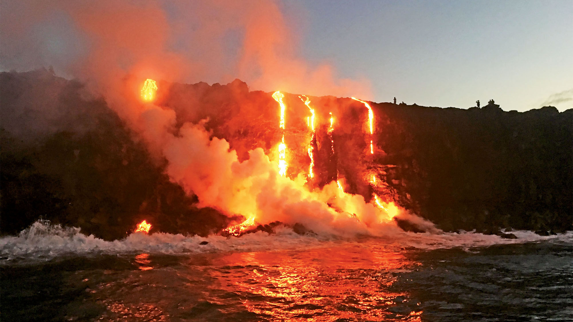 Several companies are offering guided tours — by land, sea and air — to view the ocean entry of the lava flow from Kilauea’s Pu‘u O‘o vent.