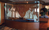 Nautical decor was typical on the earlier generation of ships, such as Royal Caribbean International's Empress of the Seas.