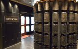 Some cruise lines use artwork to set a tone or evoke the feeling of a location. A Tibetan prayer wheel made of cast bronze sits at the entrance to the pan-Asian restaurant on Regent Seven Seas Cruises' Seven Seas Explorer.