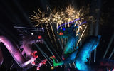 An evening fireworks display at the Gimje Horizon Festival. According to legend, twin dragons protect Gimje's Byeokgolje Reservoir, the country's oldest irrigation facility, dating to the fourth century.