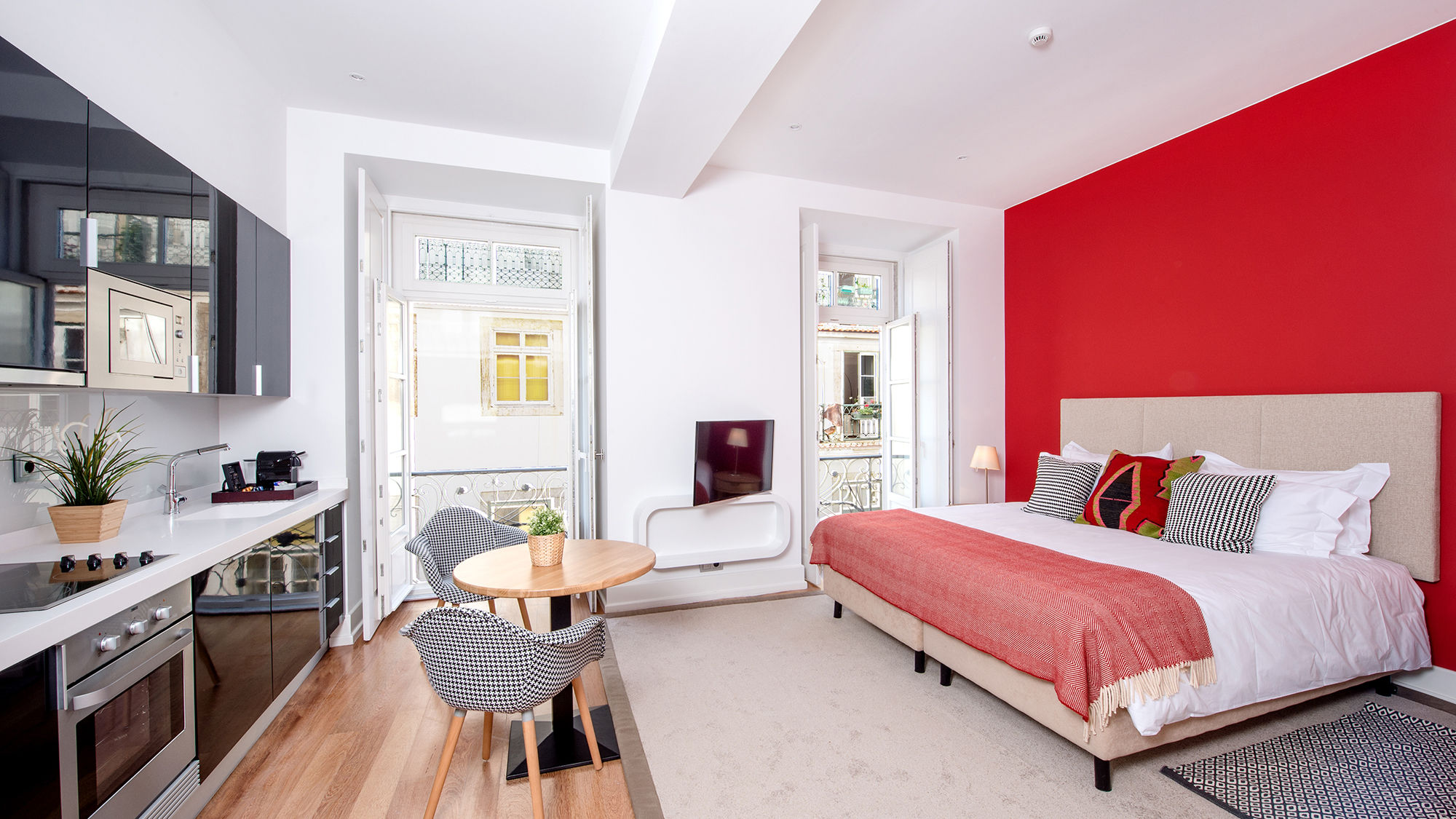 A guestroom at the Martinhal Chiado Family Suites.