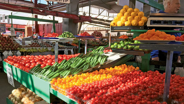 There’s bountiful produce to be found during the height of the cruise season at the Jean-Talon Market in Montreal’s Little Italy neighborhood. There’s bountiful produce to be found during the height of the cruise season at the Jean-Talon Market in Montreal’s Little Italy neighborhood.