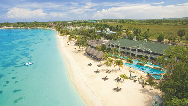 Seven Mile Beach by the Sandals resort in Negril, Jamaica. Estimates said coastal erosion has cost the shoreline more than 300 feet of sand in the last 60 years.