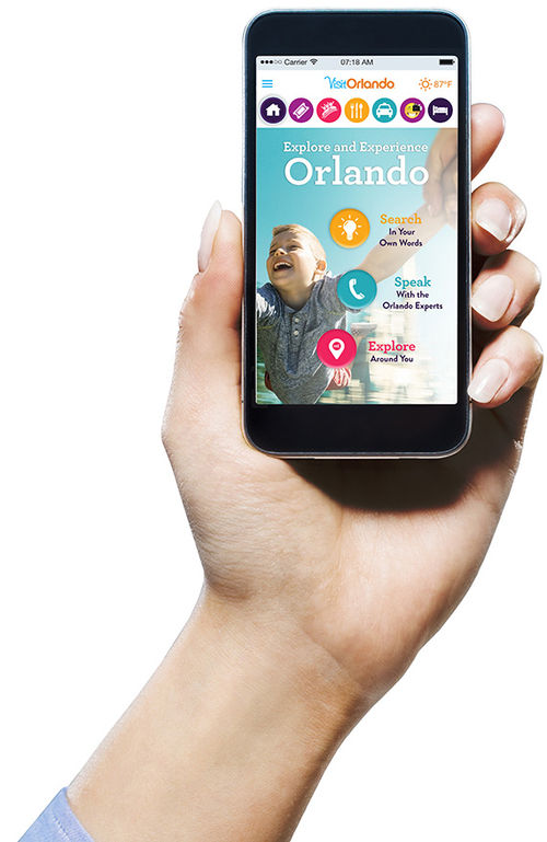 The app aims to put all of Orlando "in the palm of your hands." The app aims to put all of Orlando "in the palm of your hands."