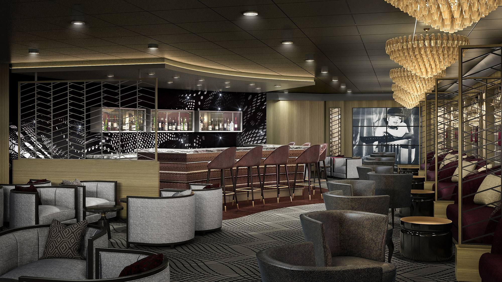 The ship's Voyager Lounge will be redesigned.