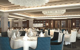 The 698-passenger ship will undergo a dry-dock renovation next year, part of a $125 million investment in the Regent Seven Seas Cruises fleet. It will embark on its first post-renovation sailing in May. Signature restaurant Compass Rose on Deck 5 will get a completely new look during the renovation. A rendering, courtesy of Regent Seven Seas Cruises, shows the planned renovation of the restaurant, its chandeliers being manufactured by the Czechoslovakian company Preciosa.