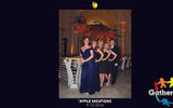 Guests at Apple Vacations’ Golden Apple Awards and Crystal Awards gala posed in front of Sue, the Tyrannosaurus rex skeleton at Chicago’s Field Museum. From left, April Wickey, Apple Vacations; Karen Spinelli, Apple Vacations; Deb Hofer, Apple Vacations; Teresa Nichols, Apple Vacations; and Richard Rodriguez, Alsol Hotels & Resorts.